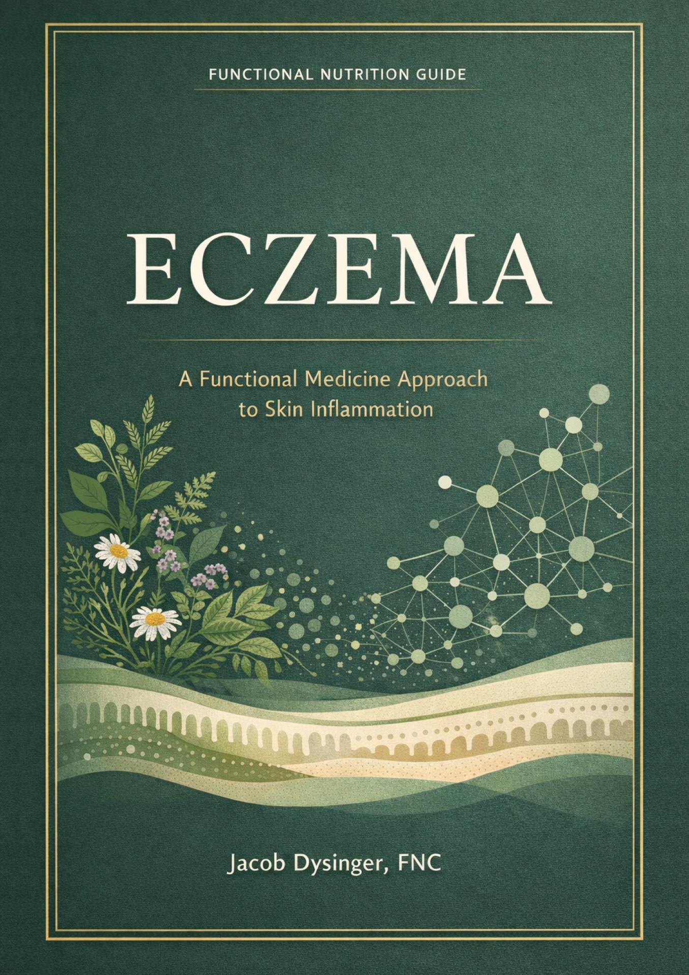 Natural Solutions For Eczema guide  -  PDF cover and sample interior pages